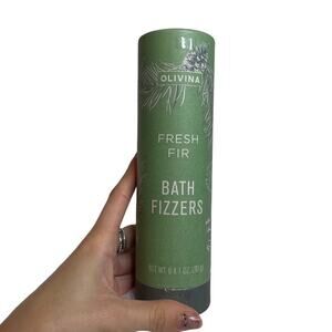 OLIVINA Bath Fizzers Fresh Fir Christmas Holiday Green‎ Self Care